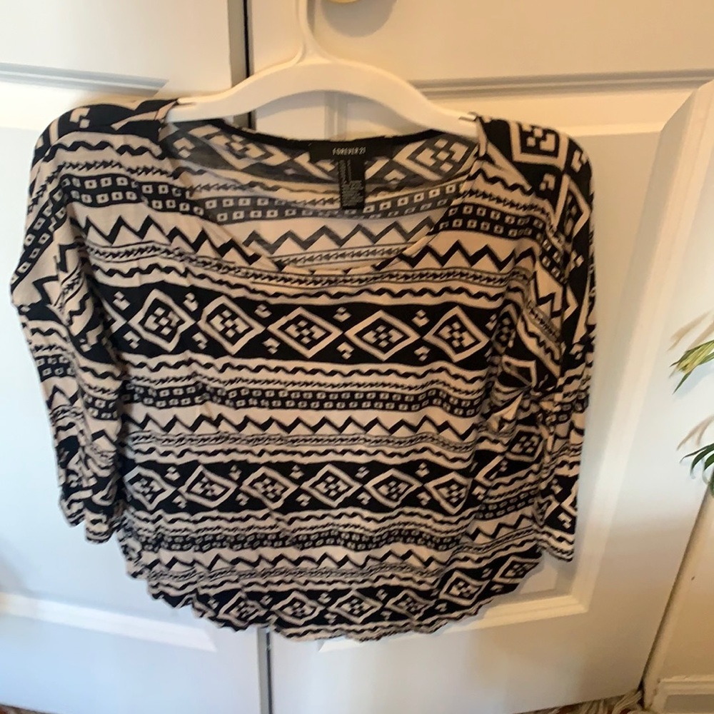 Aztec print top
